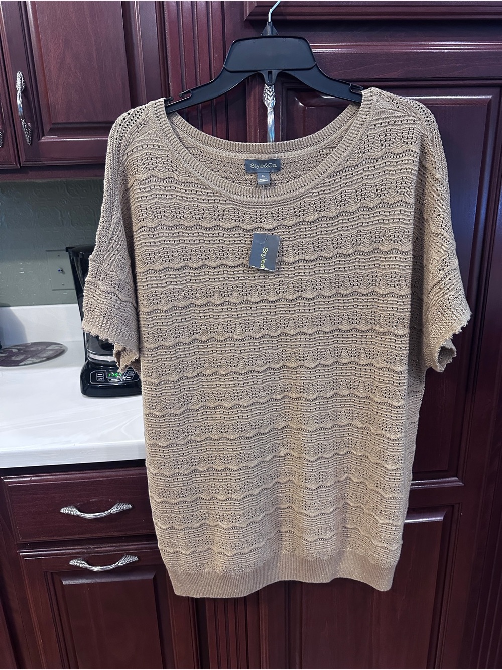 New!  Style & Co oversized sweater - fits like 1X/2X - review measurements below